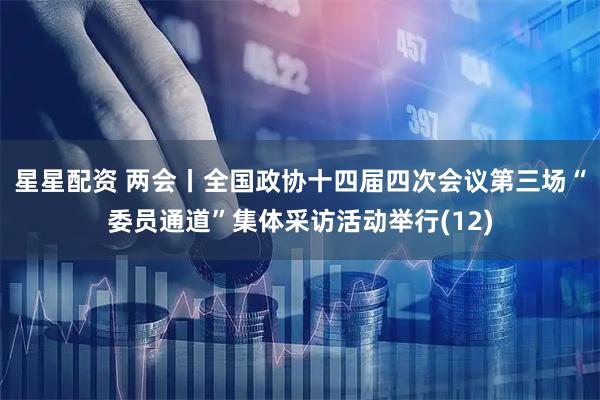 星星配资 两会丨全国政协十四届四次会议第三场“委员通道”集体采访活动举行(12)